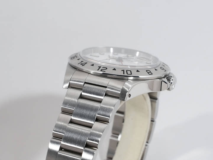 ロレックス エクスプローラーII Ref.16570 ステンレススチール ホワイト文字盤