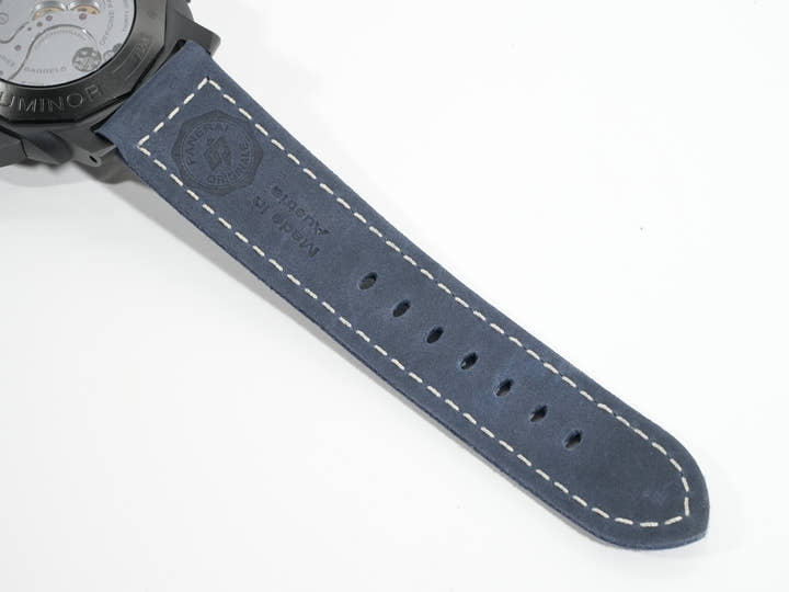 パネライ ルミノール クロノ モノプルサンテ GMT ブルーノッテ Ref.PAM01135 ミッドナイトブルー文字盤 美品 4352s9nk
