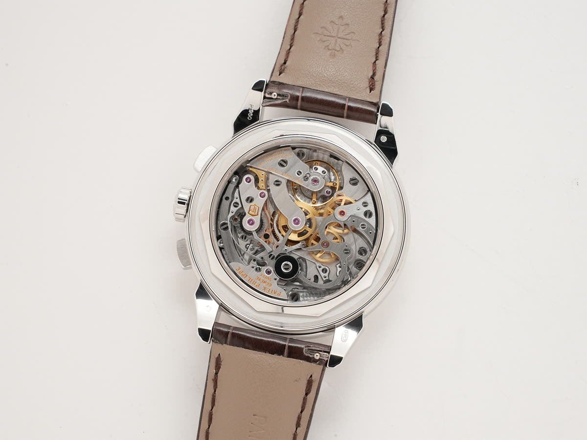 パテックフィリップ パーペチュアルカレンダー クロノグラフ Ref.5270P-001 PT ゴールデンオパーリン文字盤 美品 qn2igscp