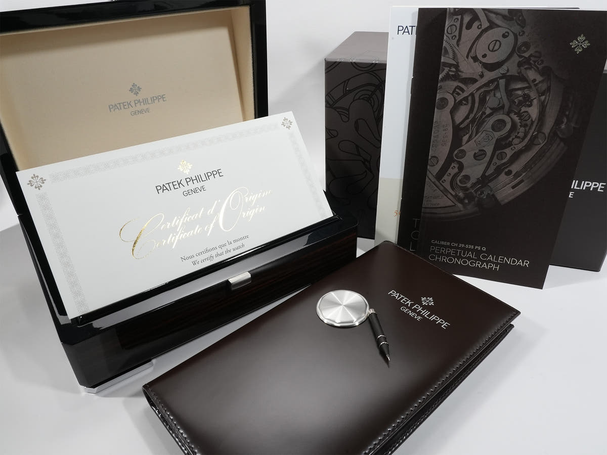 パテックフィリップ パーペチュアルカレンダー クロノグラフ Ref.5270P-001 PT ゴールデンオパーリン文字盤 美品 qn2igscp