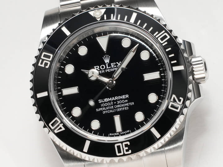 ロレックス サブマリーナー ノンデイト Ref.114060 ステンレススチール ブラック文字盤