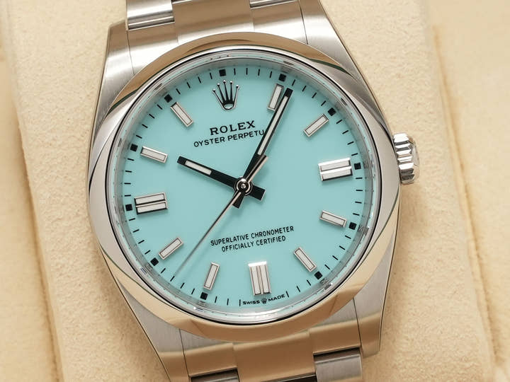 ロレックス オイスターパーペチュアル36 Ref.126000 ステンレススチール ターコイズ文字盤