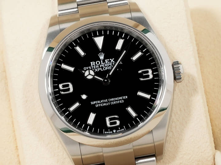 ロレックス エクスプローラー36 Ref.124270 ステンレススチール ブラック文字盤
