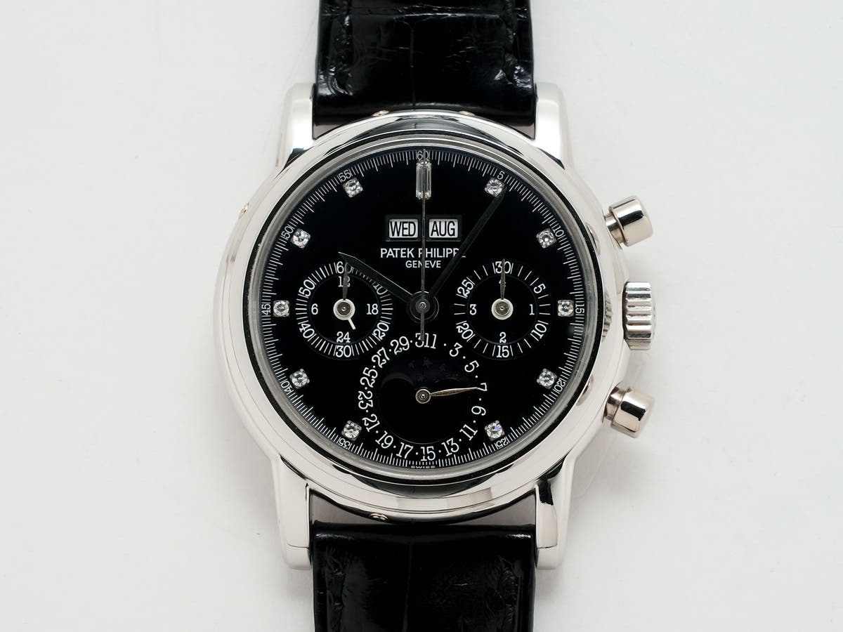 パテックフィリップ パーペチュアルカレンダー クロノグラフ Ref.3970EP ブラック11Pダイヤ文字盤 中古 2n2gxawg