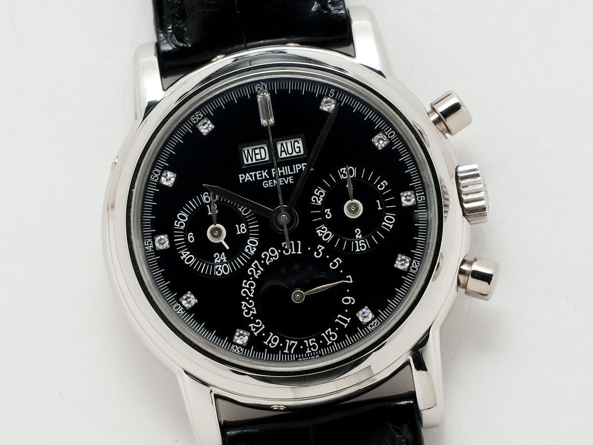 パテックフィリップ パーペチュアルカレンダー クロノグラフ Ref.3970EP ブラック11Pダイヤ文字盤 中古 2n2gxawg
