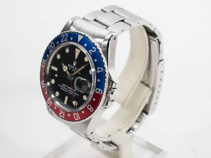 ロレックス GMTマスター Ref.1675 ステンレススチール ブラック文字盤 オイスターブレスレット