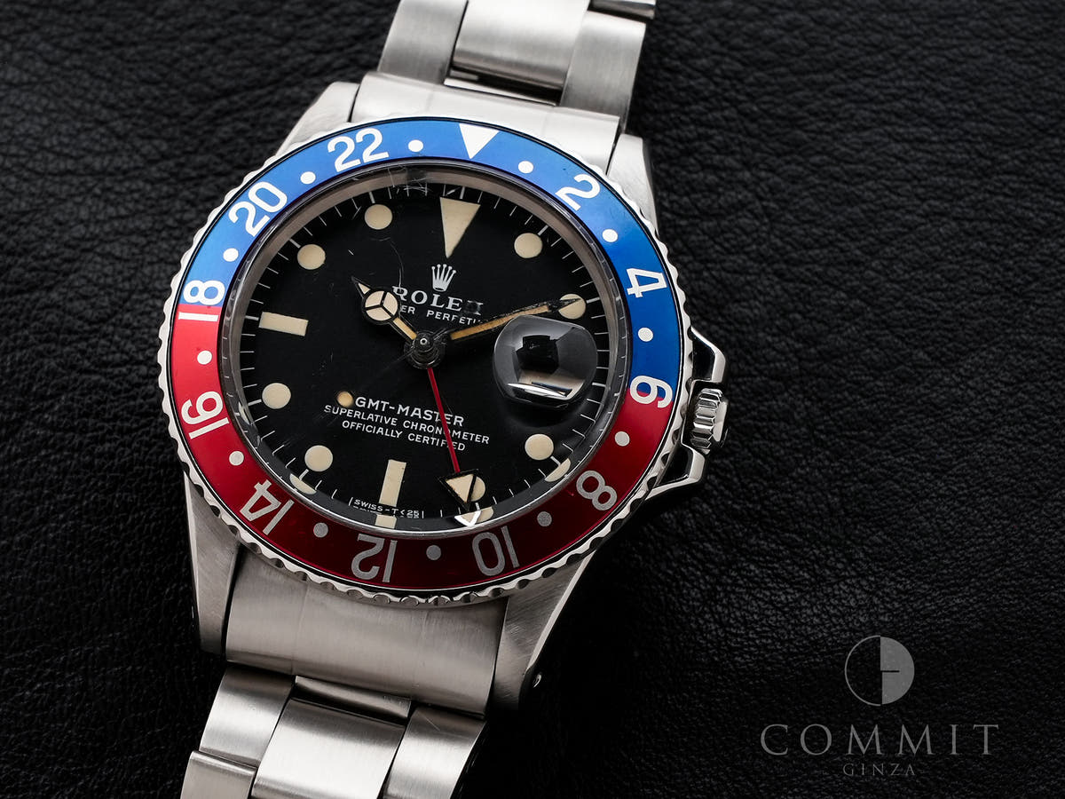 Rolex GMT Master Ref.1675 SS Black Dial Used jfd6rb5k