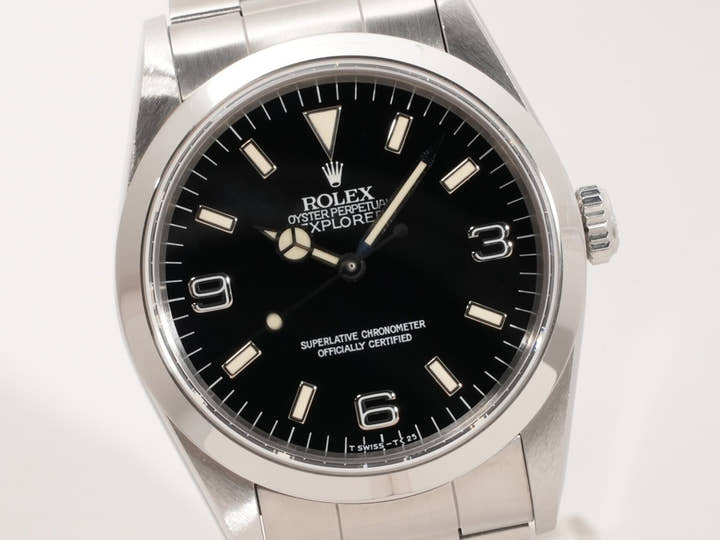 ロレックス エクスプローラーI Ref.14270 ステンレススチール ブラック文字盤