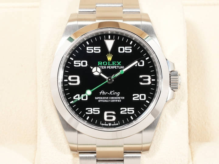 ロレックス エアキング Ref.126900 ステンレススチール ブラック文字盤