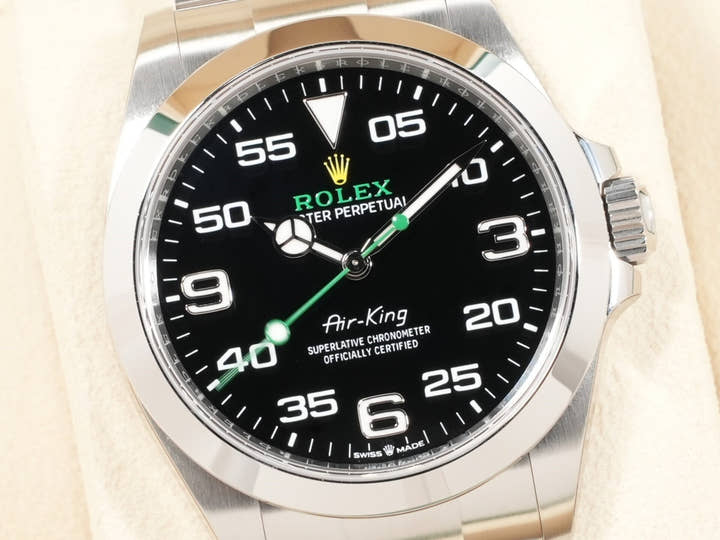 ロレックス エアキング Ref.126900 ステンレススチール ブラック文字盤