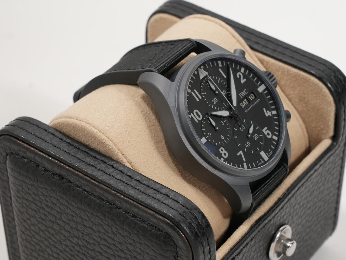 IWC パイロット ウォッチ クロノグラフ トップガン セラタニウム Ref.IW388106 ブラック文字盤 未使用 zri5c3pc