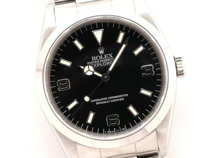 ロレックス エクスプローラーI Ref.14270 ステンレススチール ブラック文字盤