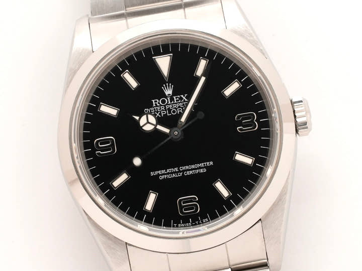 ロレックス エクスプローラーI Ref.14270 ステンレススチール ブラック文字盤