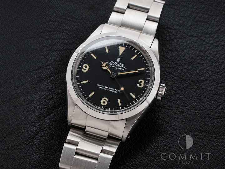 ロレックス エクスプローラーI Ref.1016 ステンレススチール ブラック文字盤