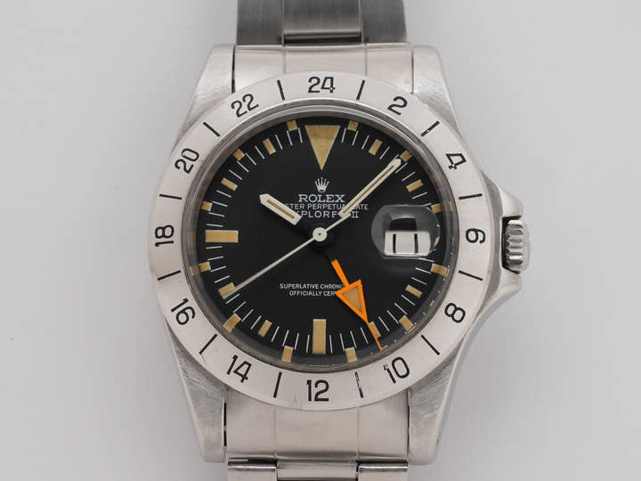 ロレックス エクスプローラーII Ref.1655 ステンレススチール ブラック文字盤