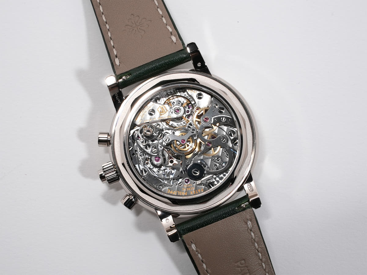 パテックフィリップ パーペチュアルカレンダー スプリットセコンド クロノグラフ Ref.5204G-001 オリーブグリーンソレイユ文字盤 未使用 fptxzeri