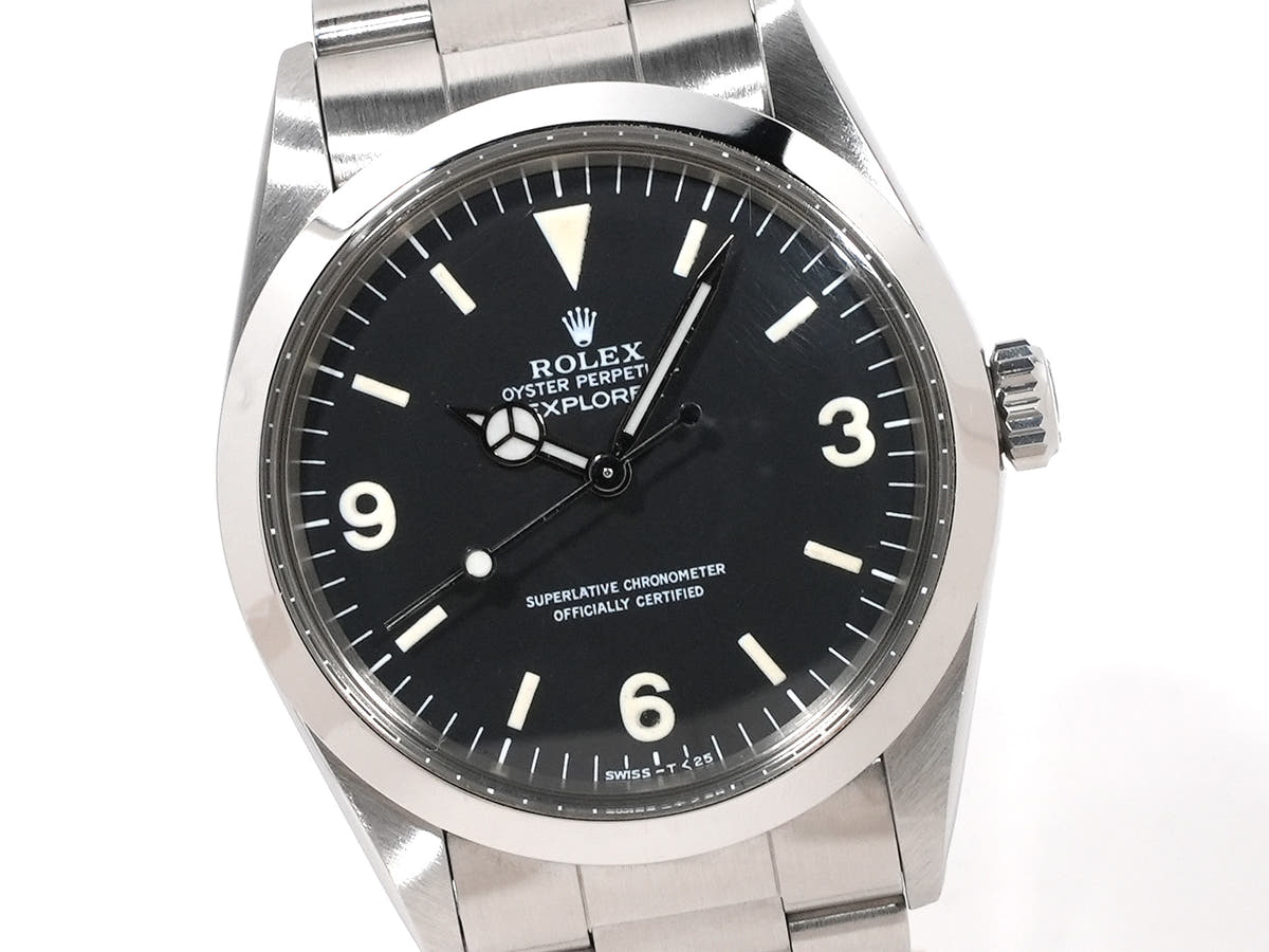 ロレックス エクスプローラーI Ref.1016 ブラック文字盤 中古 cv6ruuhc