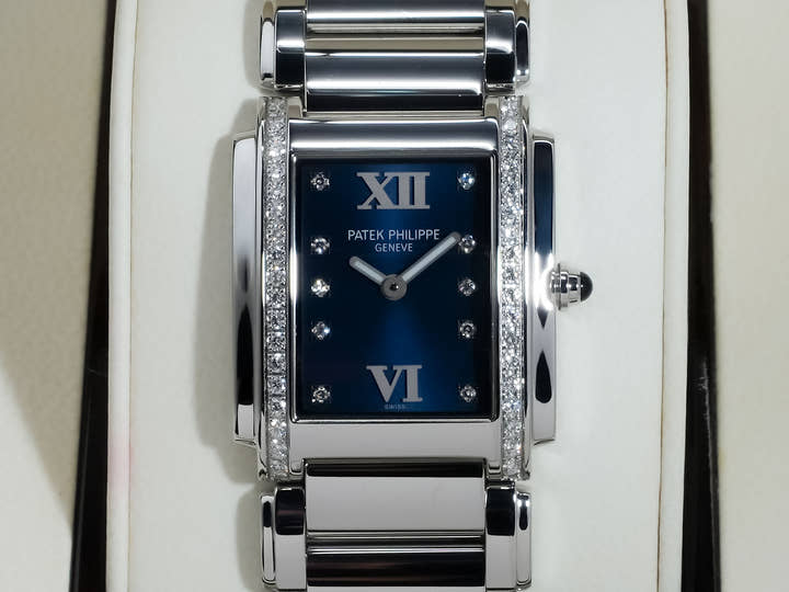 パテックフィリップ Twenty-4 Ref.4910/10A-012 ステンレススチール ブルー文字盤