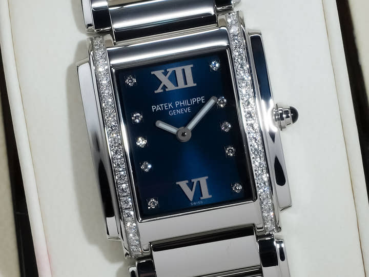 パテックフィリップ Twenty-4 Ref.4910/10A-012 ステンレススチール ブルー文字盤