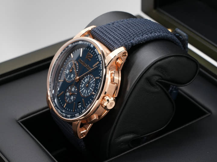 Audemars Piguet CODE 11.59 by Audemars Piguet Chronograph Ref. 26393OR.OO.A321CR.01 Pink Gold Blue Lacquer Dial