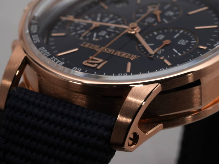 Audemars Piguet CODE 11.59 by Audemars Piguet Chronograph Ref. 26393OR.OO.A321CR.01 Pink Gold Blue Lacquer Dial