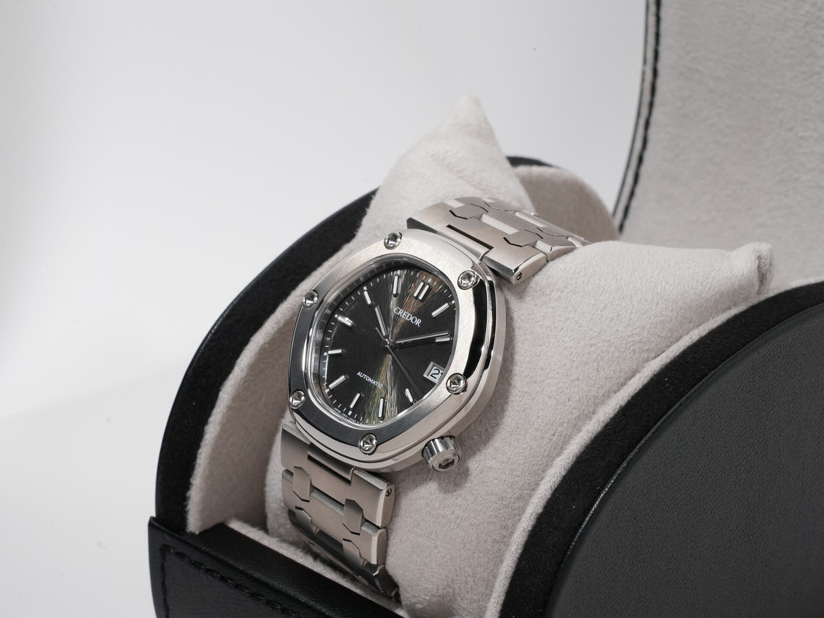 Seiko Credor Locomotive Ref.GCCR999 Black Dial Very Good Condition qpbtf6ng
