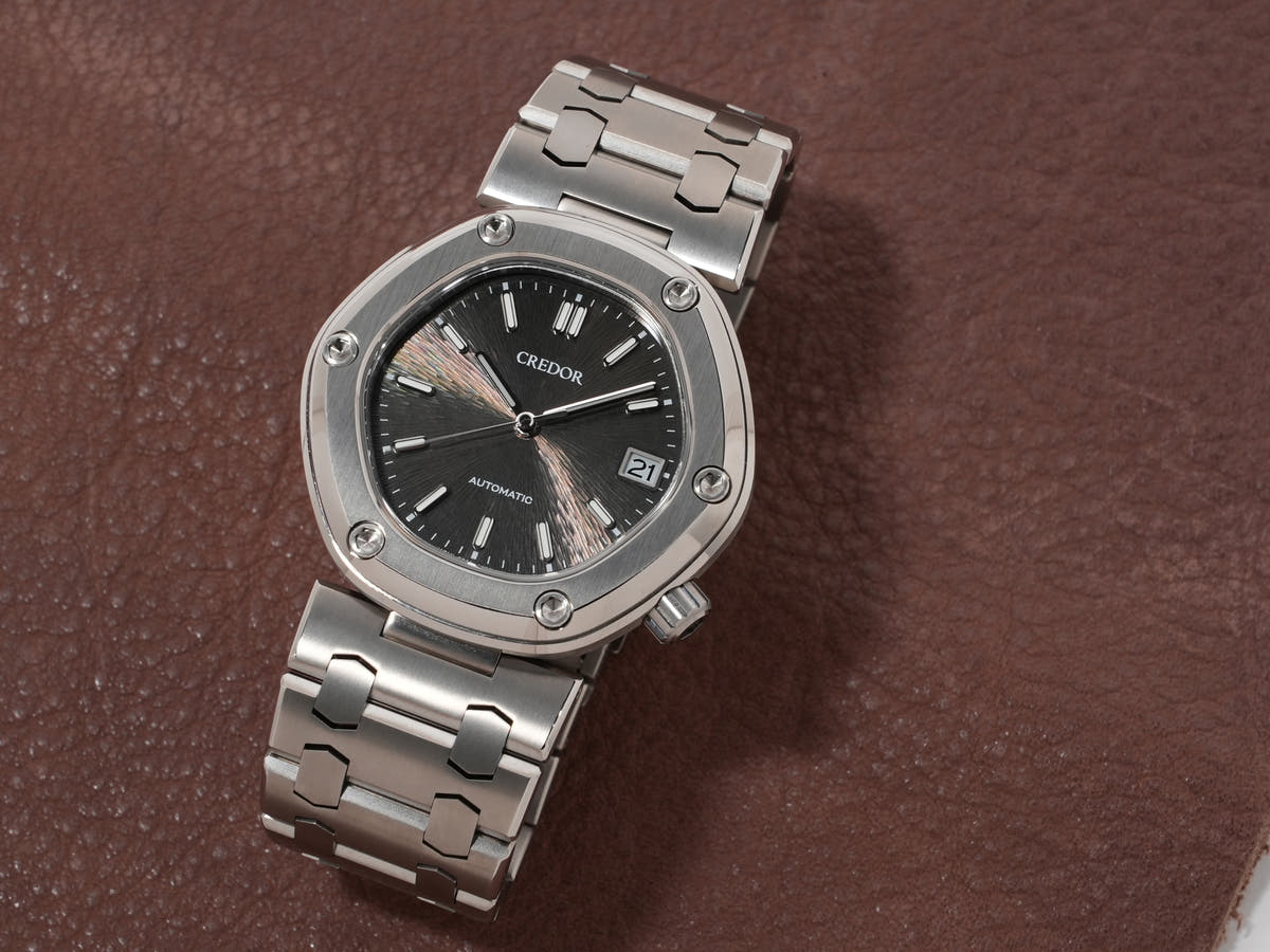 Seiko Credor Locomotive Ref.GCCR999 Black Dial Very Good Condition qpbtf6ng
