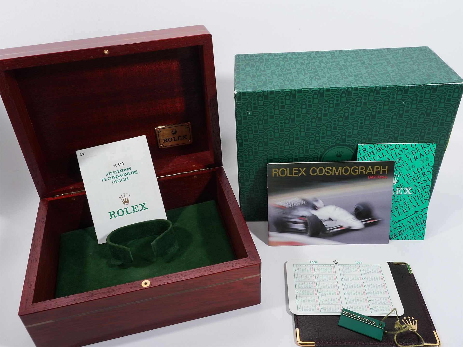 ロレックス デイトナ エルプリメロ Ref.16519 ホワイトゴールド パヴェダイヤx8Pルビー文字盤 中古 n2sg5pyd