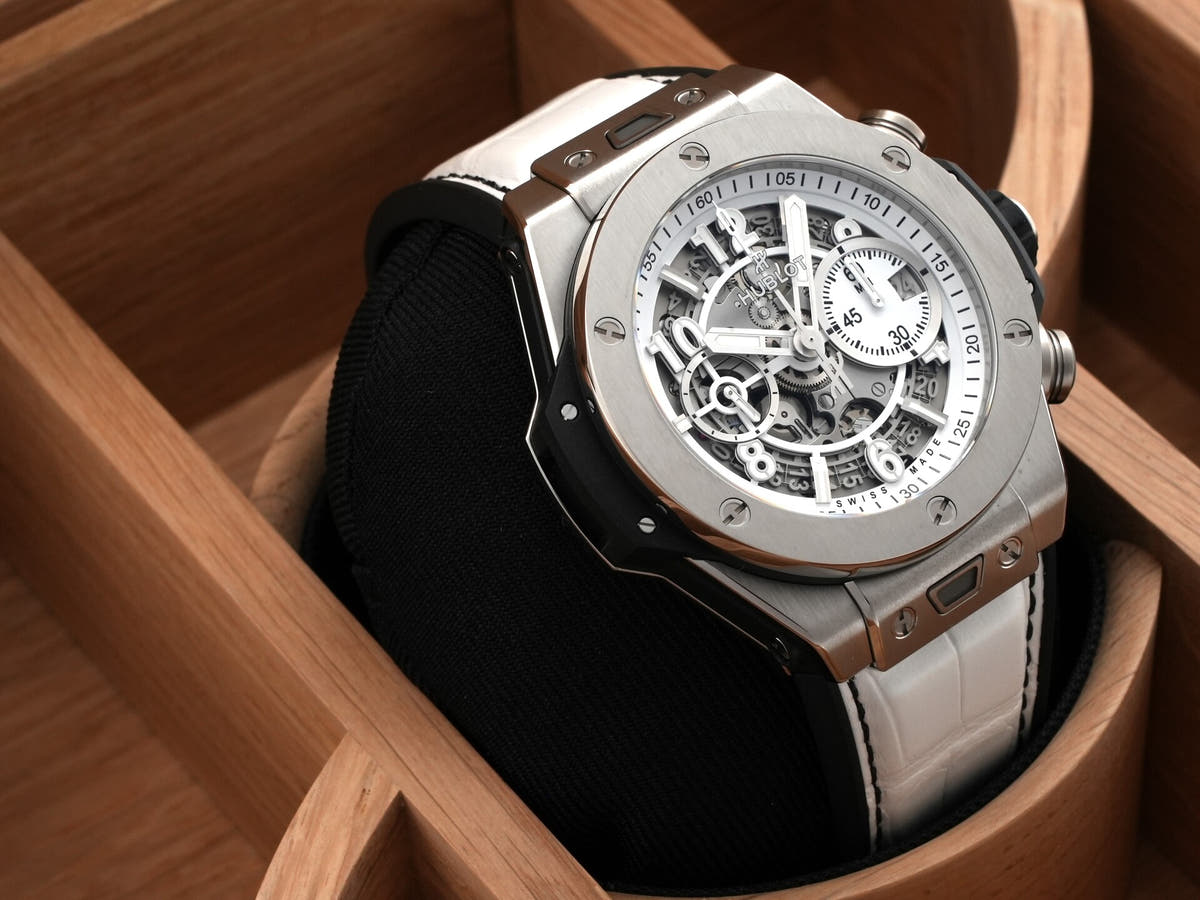 Hublot Big Bang Unico Black &amp; White Ref.421.NX.2010.LR.JPN Matte White Skeleton Dial Excellent Condition z5zvqb3c