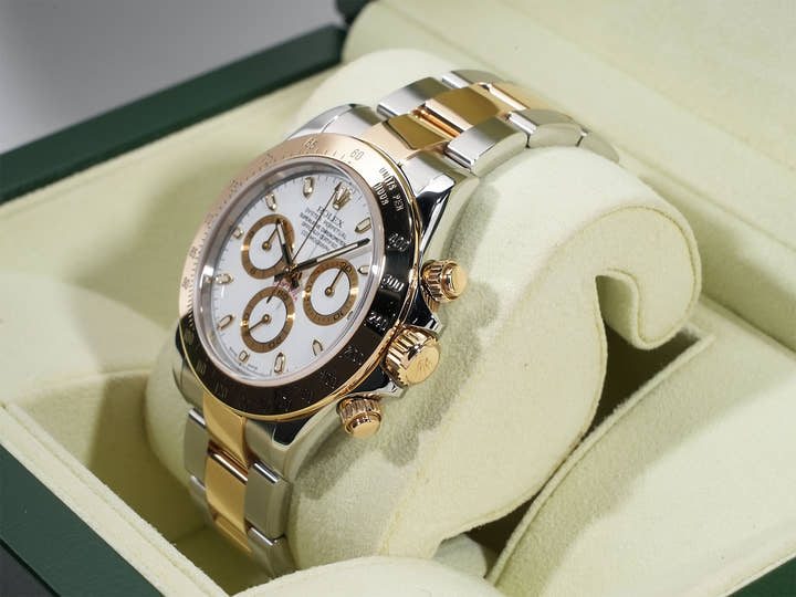 ロレックス デイトナ Ref.116523 ステンレススチール/イエローゴールド ホワイト文字盤