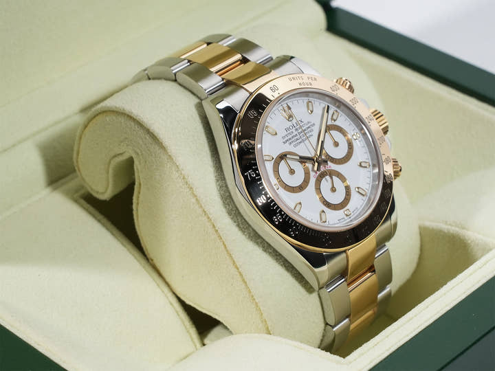 ロレックス デイトナ Ref.116523 ステンレススチール/イエローゴールド ホワイト文字盤