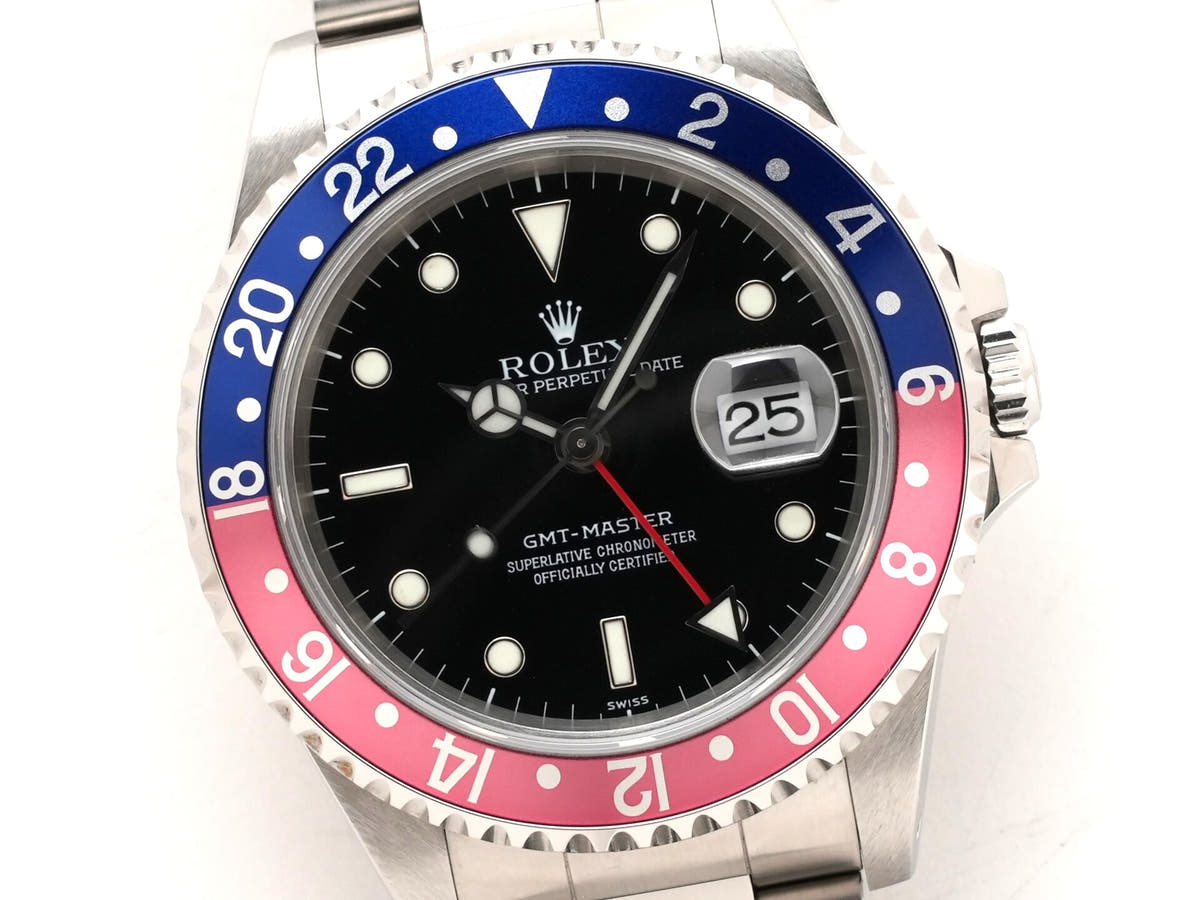 ロレックス GMTマスター Ref.16700 ブラック文字盤 美中古 9a8m3x7k