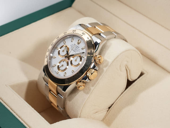 Rolex Daytona Ref. 116503 Stainless Steel/Yellow Gold White Dial