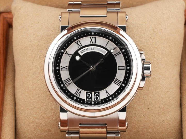 ブレゲ マリーンII ラージデイト Ref.5817ST/92/SM0 ブラック文字盤 中古 7ysb5mhg