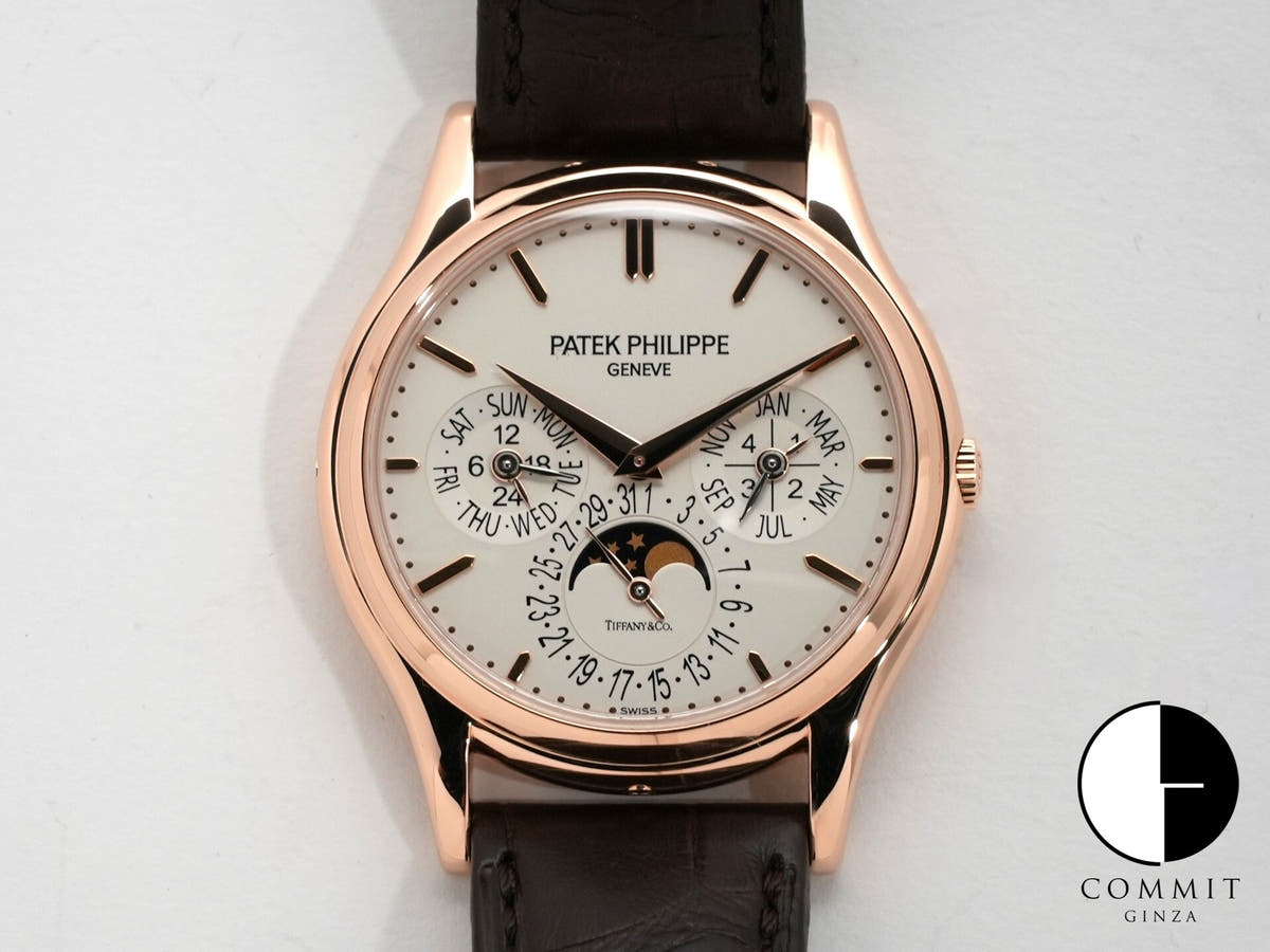パテックフィリップ パーペチュアルカレンダー TIFFANY&CO. Ref.5140R-011 シルバー文字盤 美品 hnjpdm6v