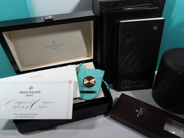 パテックフィリップ パーペチュアルカレンダー TIFFANY＆CO. Ref.5140R-011 ローズゴールド シルバー文字盤