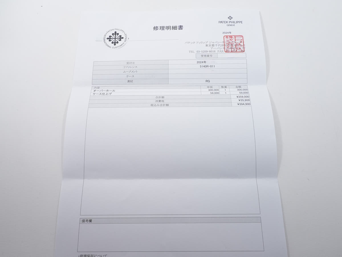 パテックフィリップ パーペチュアルカレンダー TIFFANY&CO. Ref.5140R-011 シルバー文字盤 美品 hnjpdm6v