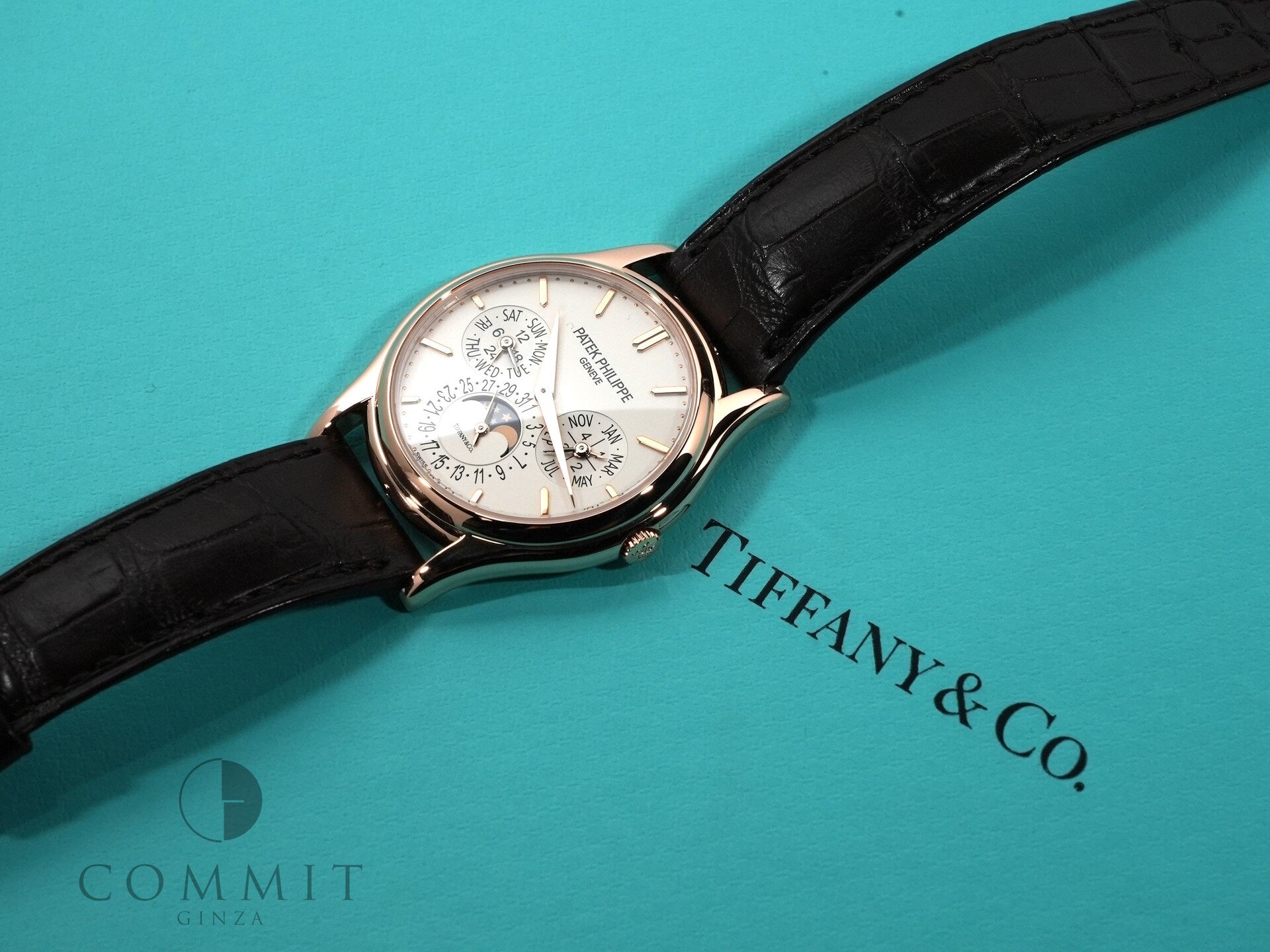 パテックフィリップ パーペチュアルカレンダー TIFFANY&CO. Ref.5140R-011 18KRG シルバー文字盤