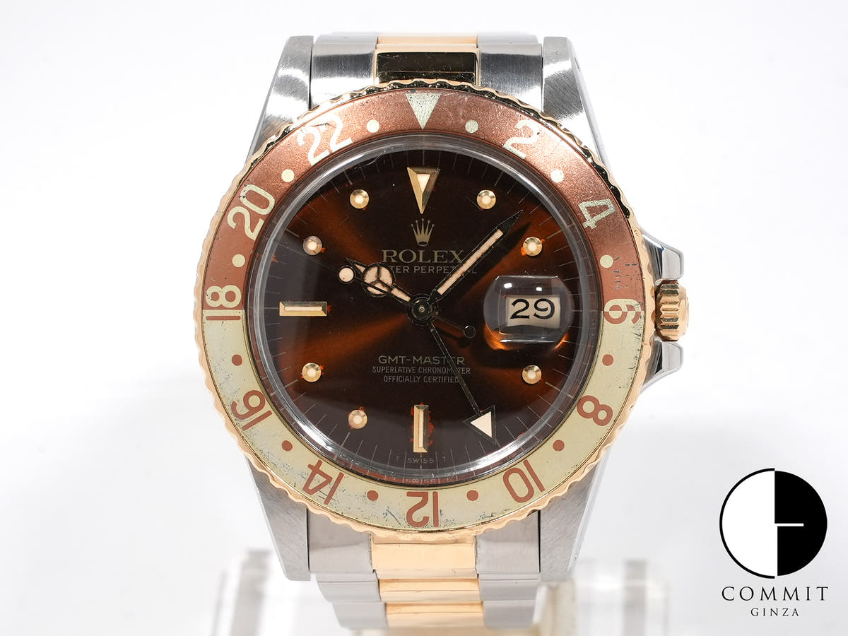 ロレックス GMTマスター Ref.16753 ブラウン文字盤 中古 me4yupm2