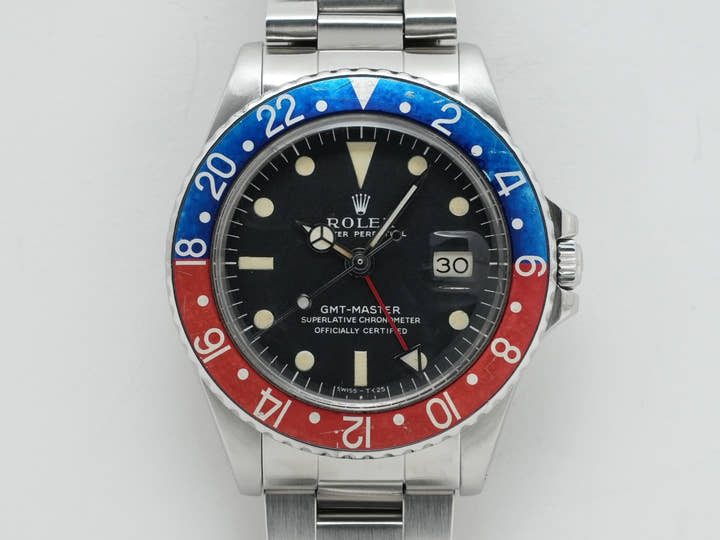ロレックス GMTマスター Ref.1675 ステンレススチール ブラック文字盤 オイスターブレスレット