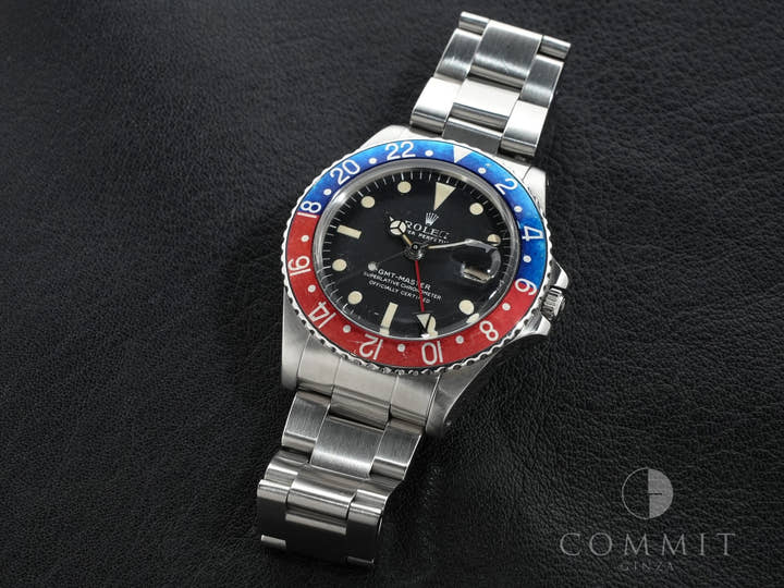 ロレックス GMTマスター Ref.1675 ステンレススチール ブラック文字盤 オイスターブレスレット