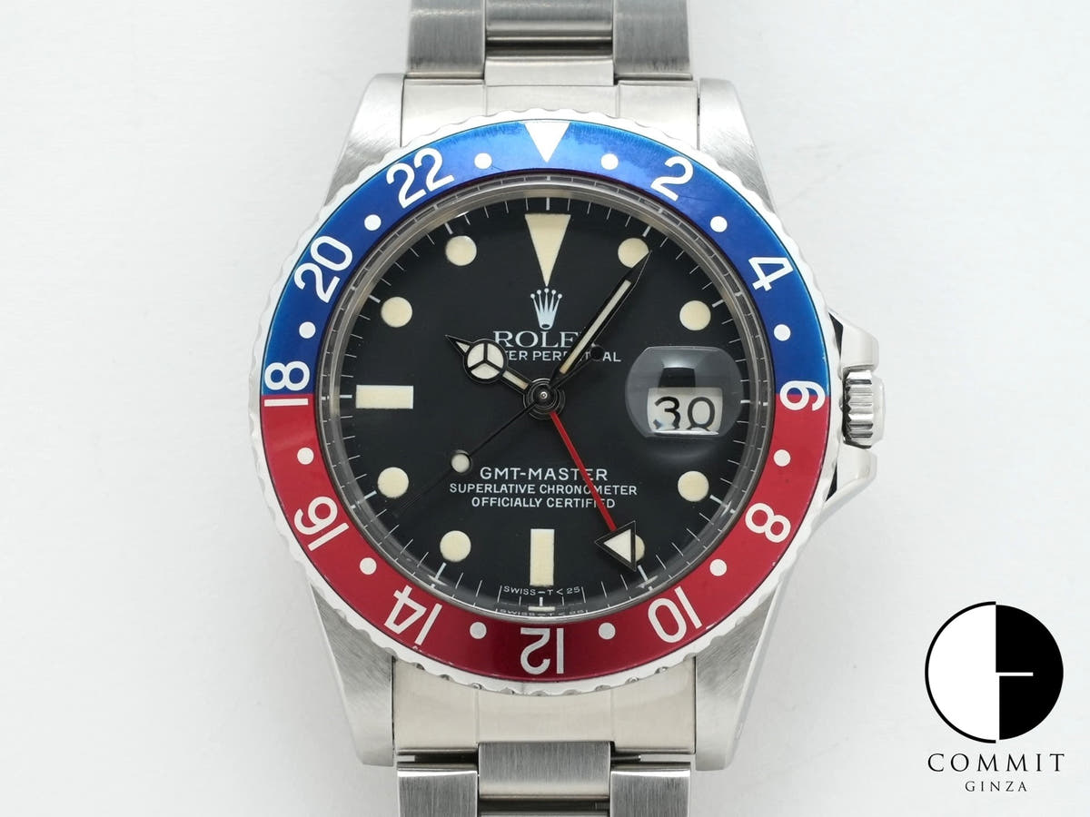 ロレックス GMTマスター Ref.16750 ブラック文字盤 中古 rwosb6qt