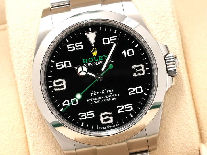 ロレックス エアキング Ref.126900 ステンレススチール ブラック文字盤