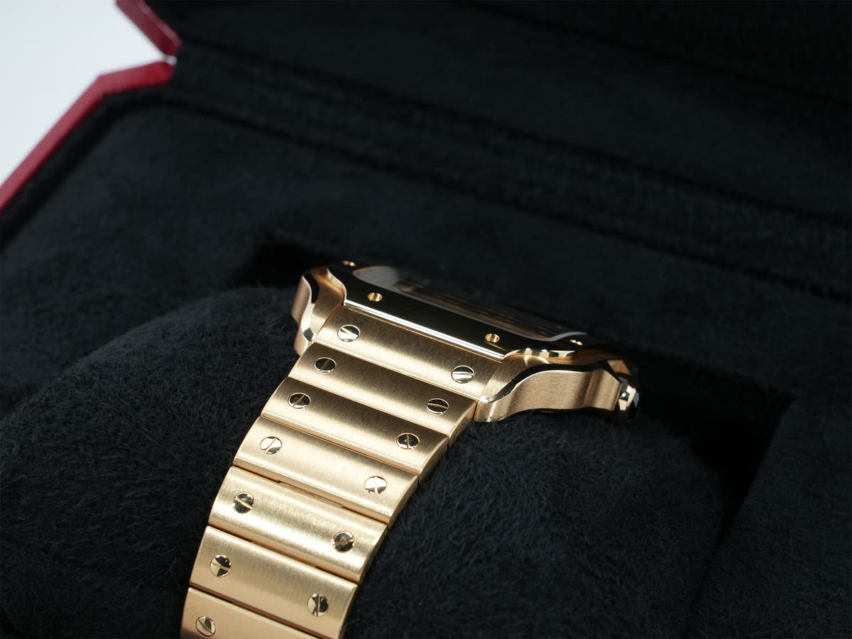 カルティエ サントス ドゥ カルティエ Ref.WGSA0095 スモーキーブラウン文字盤 中古 z4h8876a