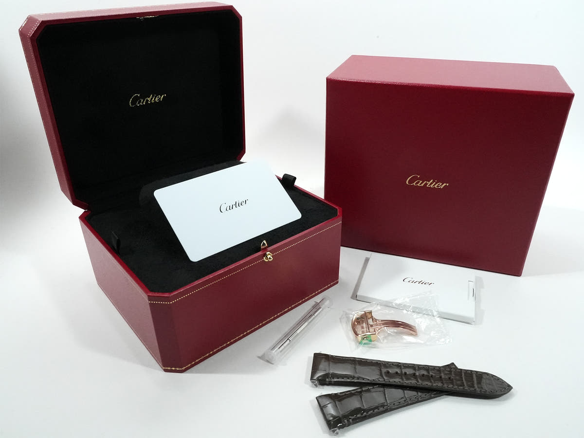 カルティエ サントス ドゥ カルティエ Ref.WGSA0095 スモーキーブラウン文字盤 中古 z4h8876a