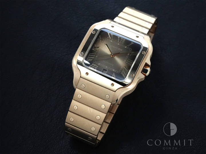 カルティエ サントス ドゥ カルティエ Ref.WGSA0095 スモーキーブラウン文字盤 中古 z4h8876a