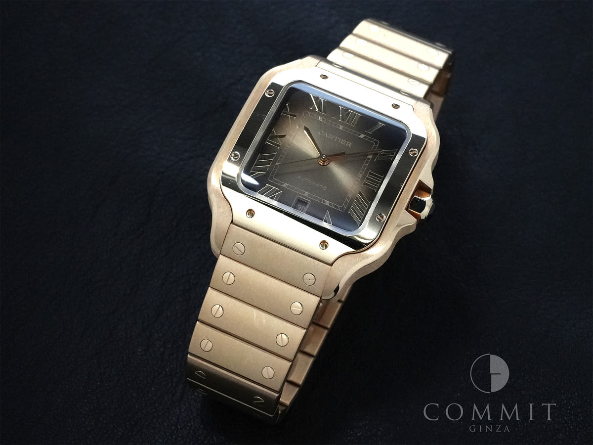 カルティエ サントス ドゥ カルティエ Ref.WGSA0095 スモーキーブラウン文字盤 中古 z4h8876a