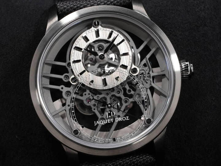 ジャケドロー グランセコンド スケルトン Ref.J003525542 PLASMA CERAMIC スケルトン文字盤 極美品 empnwnmh