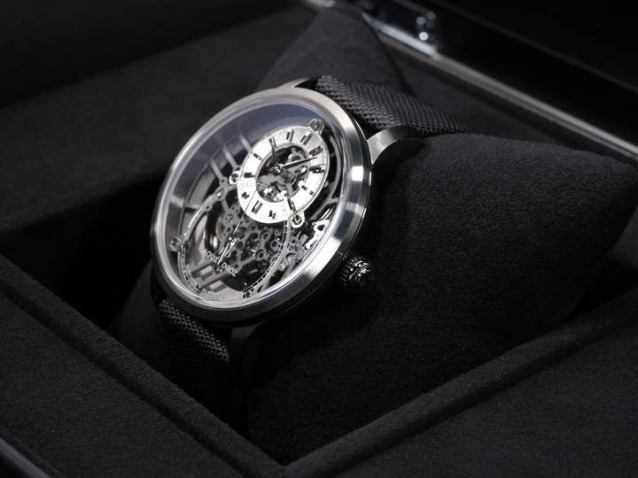 ジャケドロー グランセコンド スケルトン Ref.J003525542 PLASMA CERAMIC スケルトン文字盤 極美品 empnwnmh
