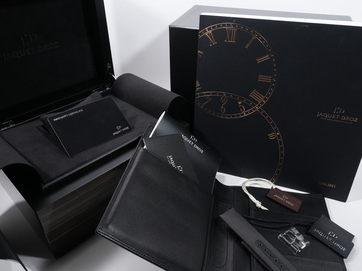 ジャケドロー グランセコンド スケルトン Ref.J003525542 PLASMA CERAMIC スケルトン文字盤 極美品 empnwnmh